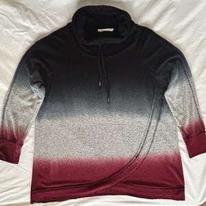 1X Women's Sweater in Ombré colors